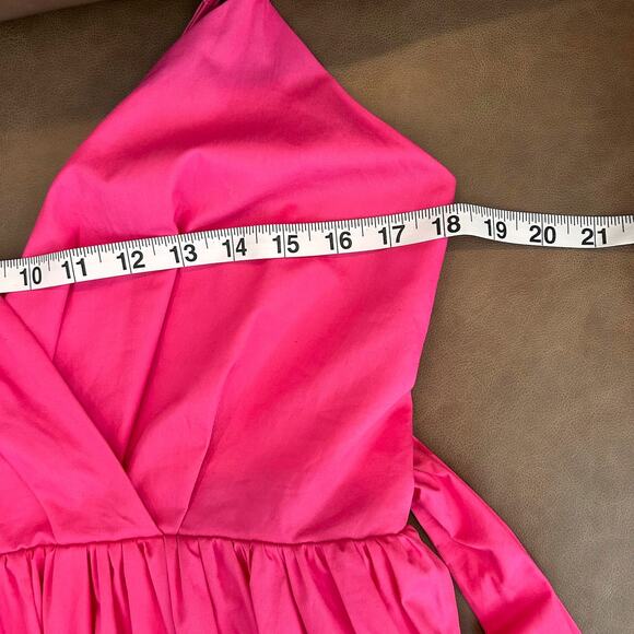 Anthropologie MED NWT Barbie Pink Fushia Lolita Tiered Skirt Strappy Coquette - Picture 8 of 11